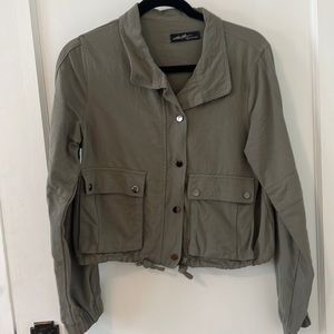 Green Bomber Utility Jacket